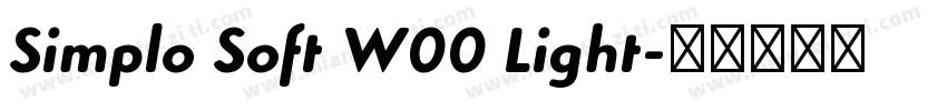 Simplo Soft W00 Light字体转换